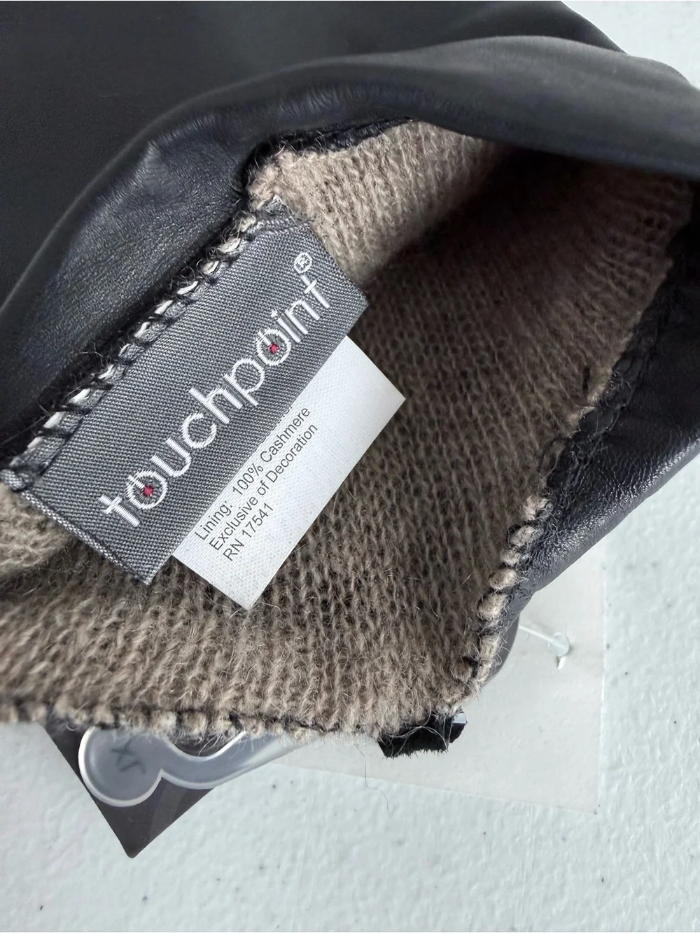 NWT Fownes TouchPoint Black Leather Cashmere Touchscreen Gloves XL Nordstrom